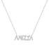 customized name necklace,white gold necklace for women, gold name necklace, custom charm necklace, childrens name necklace