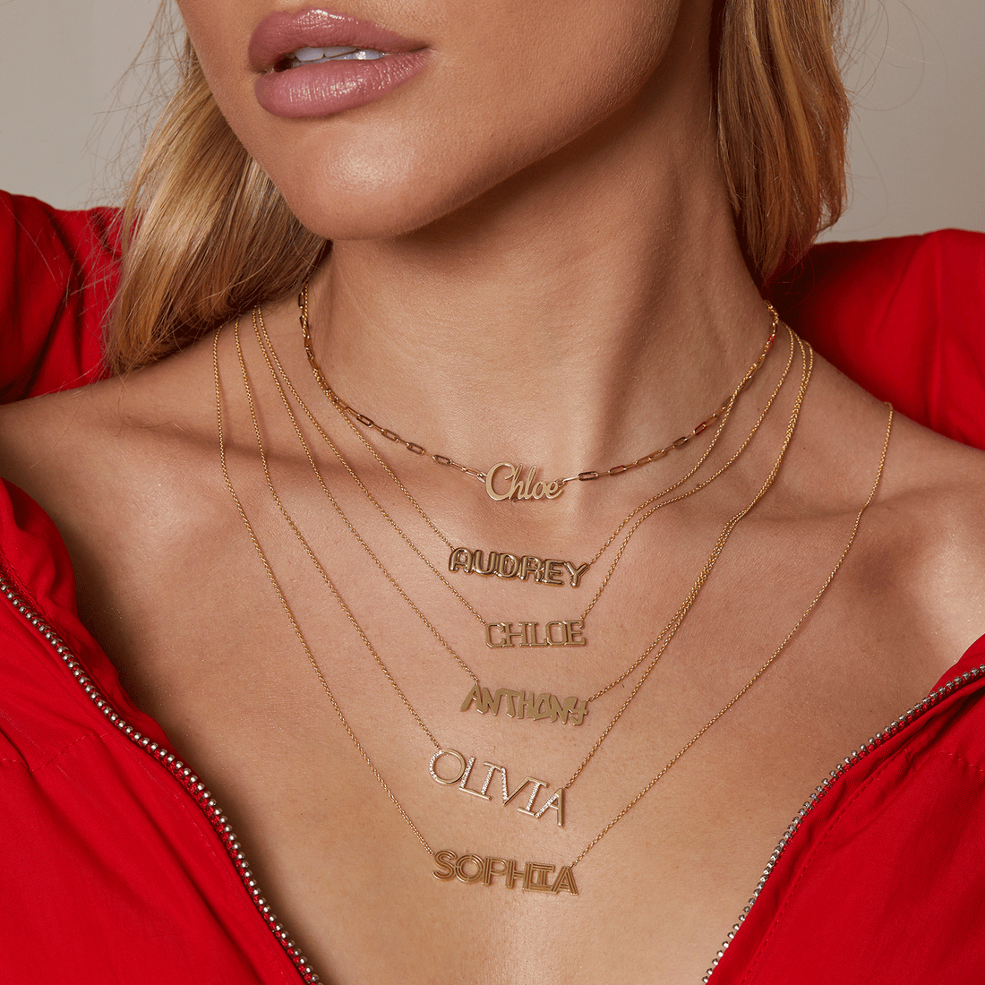 gold name necklace, personalized name necklace, solid gold necklace, gold layering necklace, name pendant