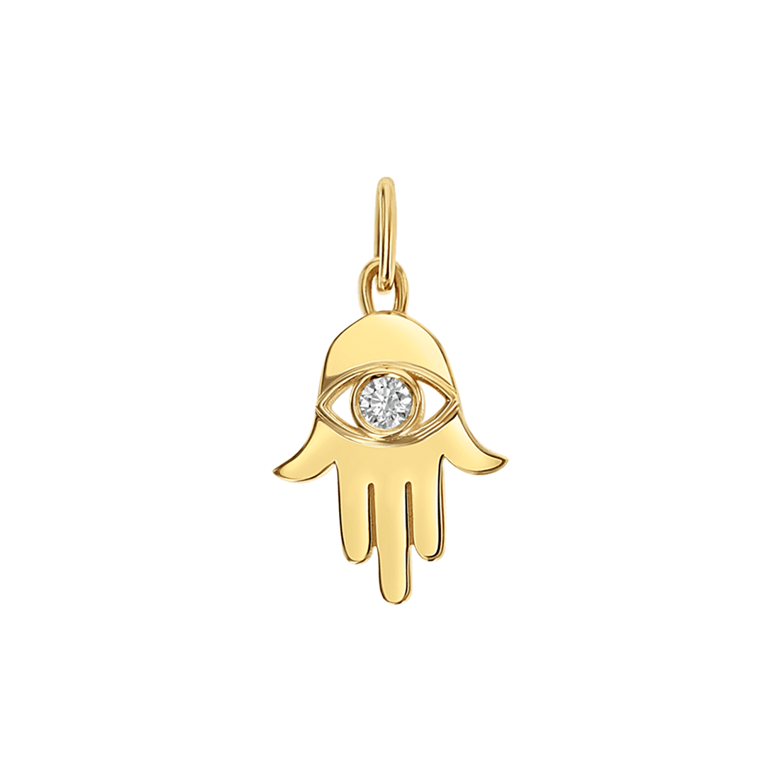 gemstone pendant, hamsa hand necklace, 14k gold pendant, diamond pendant jewelry, gold pendant for women