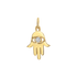 gemstone pendant, hamsa hand necklace, 14k gold pendant, diamond pendant jewelry, gold pendant for women