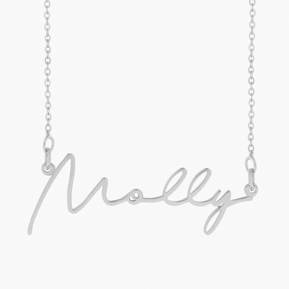 customized name necklace,white gold necklace for women, gold name necklace, custom charm necklace, childrens name necklace