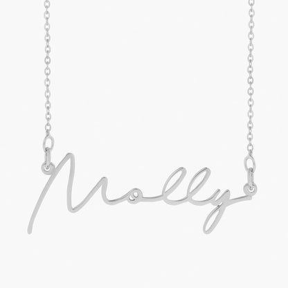 customized name necklace,white gold necklace for women, gold name necklace, custom charm necklace, childrens name necklace