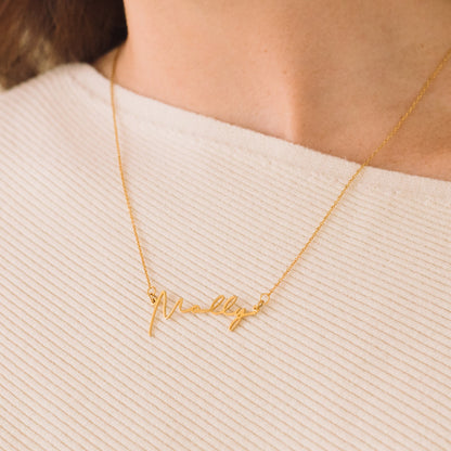 personalized name necklace, 14K gold name necklace, costume jewelry necklaces, gold necklace for women