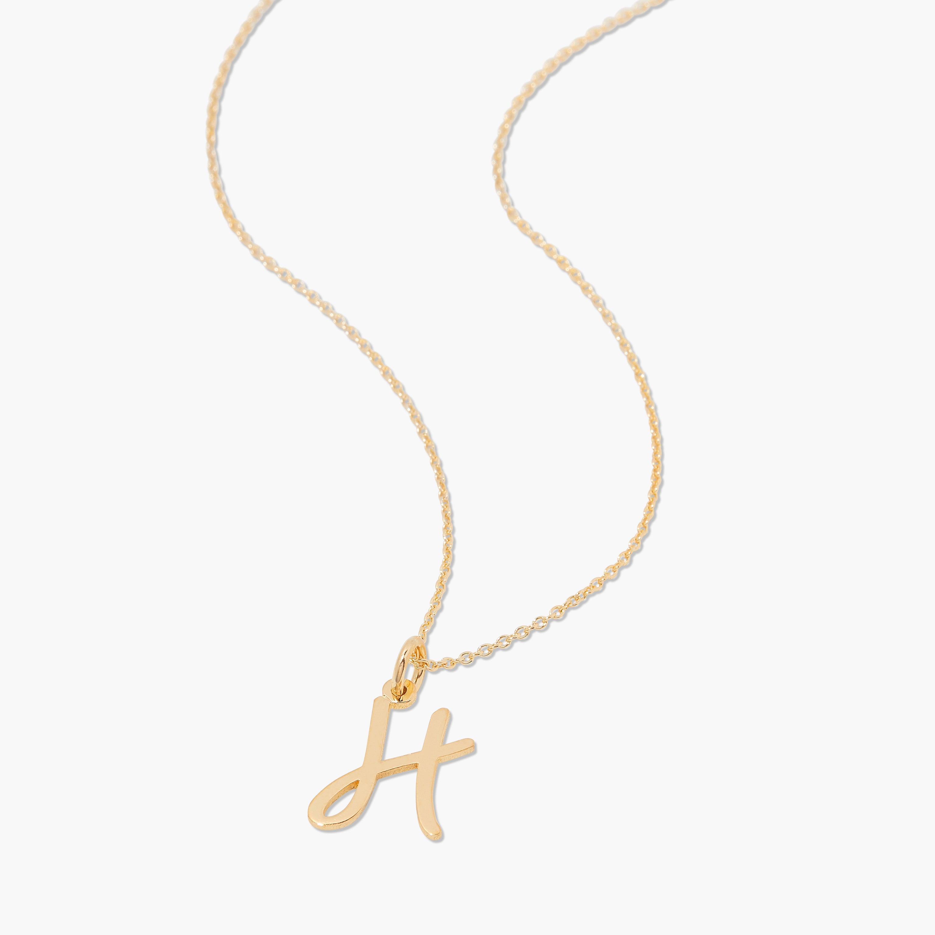 14K gold initial necklace, personalized initial necklace, everyday necklace, jewelry gifts for mom, m initial necklace