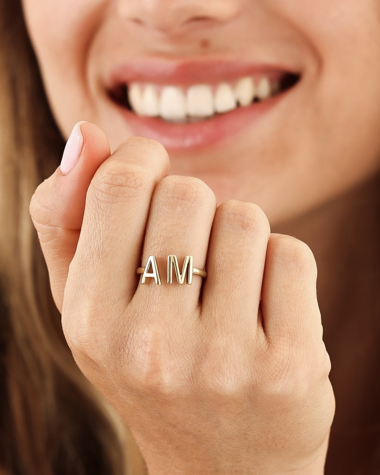 Open Initial Memorial Ring