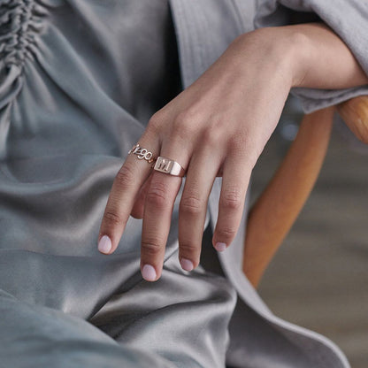 Bague créative en or massif