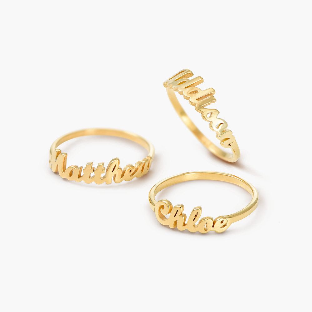 Anello con scritta delicata