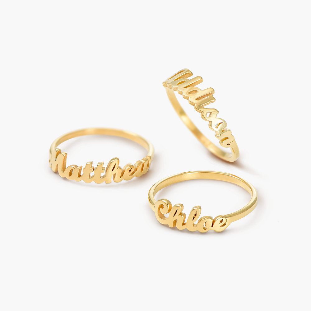 Delicate Script Ring