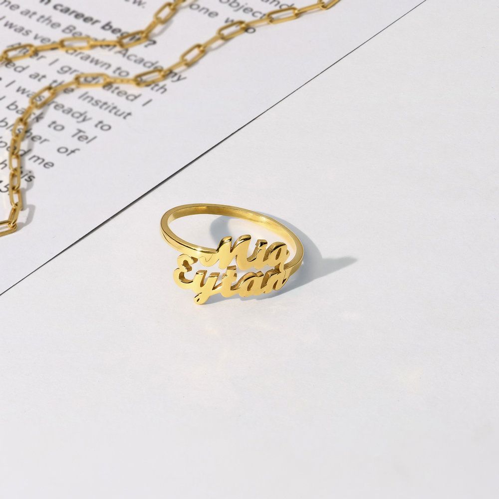 Delicate Script Ring